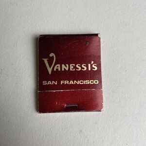 Vintage Souvenir Matchbook Vanessi's‎ San Francisco  North Beach Restaurant CA